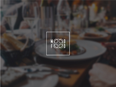 Mood Food logo branding design disposable disposable tableware logo logotype minimal mood food tableware