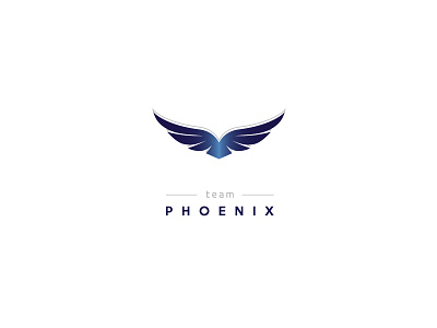 PHOENIX Logo blue branding design logo logotype phoenix wings