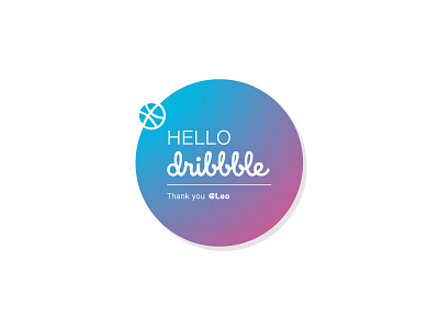 Thank You @Leo for invite! dribbble hello hello dribbble thank you thanks