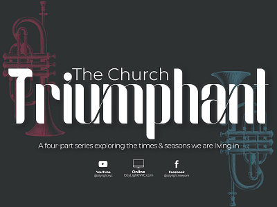 The Church Triumphant - Sermon Series Graphic graphic design sermon graphic sermon series