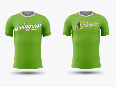 Swingers Co-Ed Softball Jerseys baseball design graphic design jerseys photoshop softball typogaphy