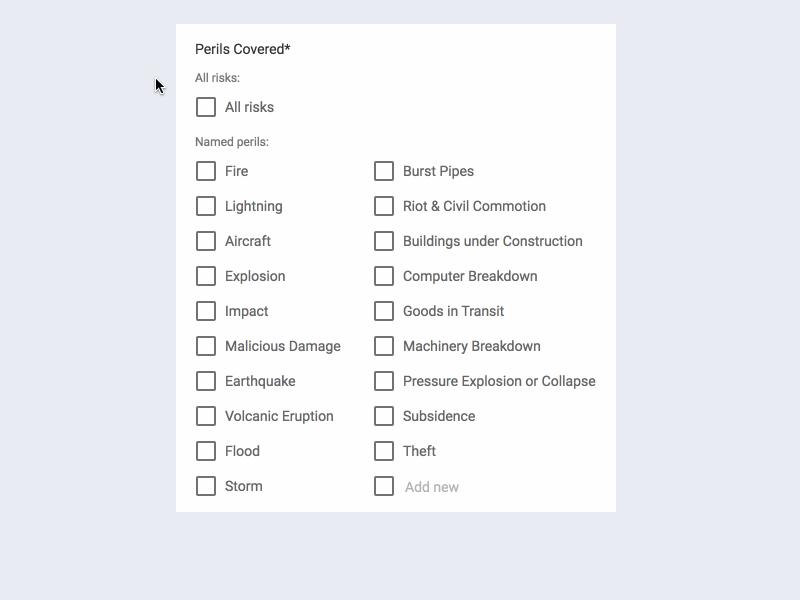 Form interaction design axure checkbox form interaction material multiselect prototype