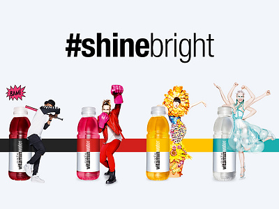 Shine Bright advertising competition horizontal html5 mobile responsive scrolling shinebright tablet talent vitaminwater web