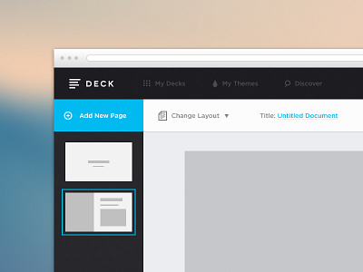 Deck Interface deck document editor icons interface