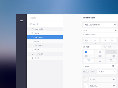 Superpowered Product Design interface product ui
