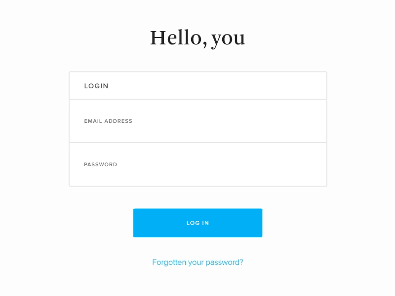 Login Interactions And Animations animation field input interaction login ui ux
