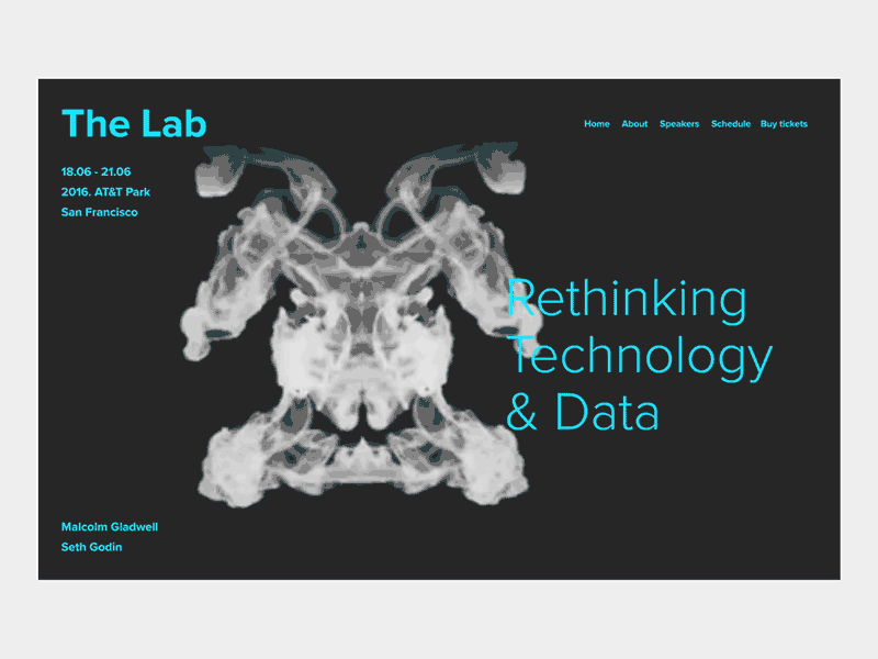 The Lab Web Concept animation rorschach website