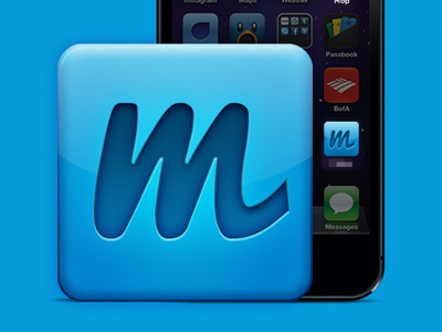 m icon iphone m