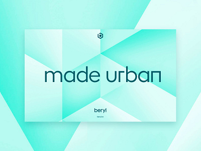 Beryl - Made urban brand design branding design designsystem identity system visual identity visualidentity