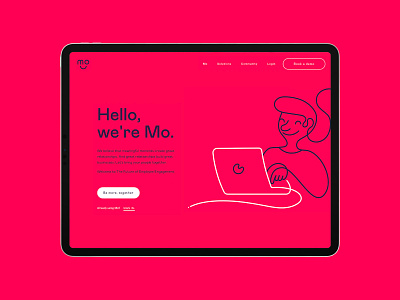 Meet Mo animation branding design identity illustration logo product typography vector visual identity website