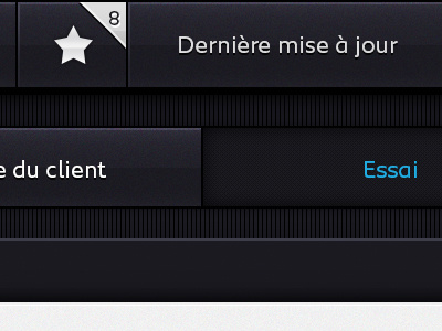 Ui Snapshot app french graphic interface notification star style tablet ui