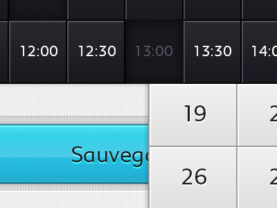 Ui Snapshot 2 active app button calendar french graphic inactive interface style tablet ui