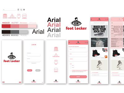 Foot locker app UI redesign uidesign