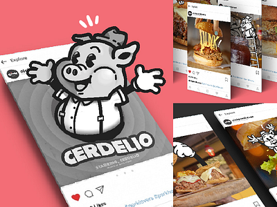 Social Media Management @Oinkporkhouse advertise advertising branding cartoon characterdesign community content content creation content design design food art graphicdesign icon identity illustration socialmedia typography vector