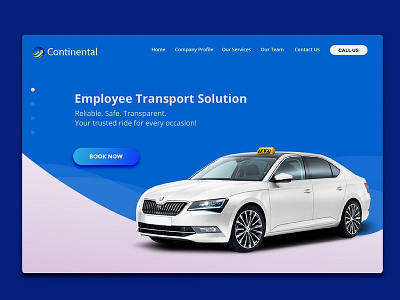 Landing Page Design design employeetransportation illustration landingpae mokup uxdesign websitedesign