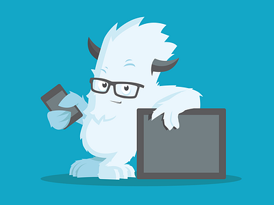 Foundation Yeti art avatar cartoon foundation illustration yeti