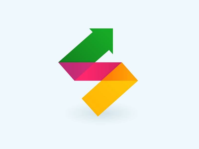 Small Business Advantage Logo logo green pink yellow orange purple icon retina