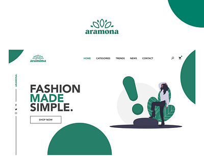 Aramona branding design identity illustration logo ui design ux webdesign