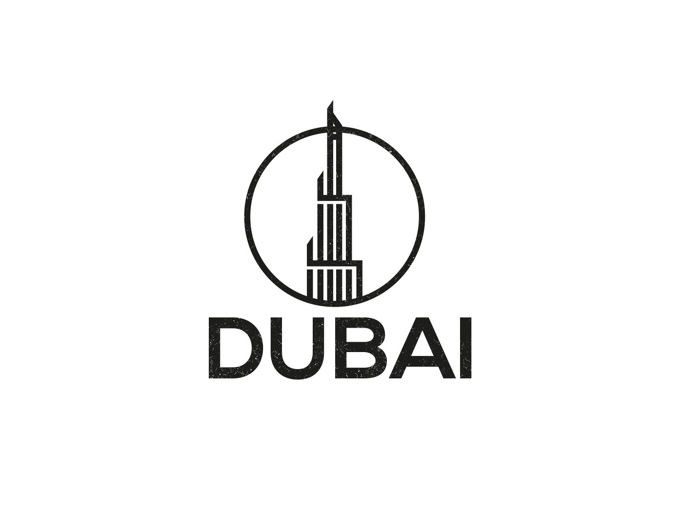 Dubai Burj Khalifa Logo by Bezzart on Dribbble