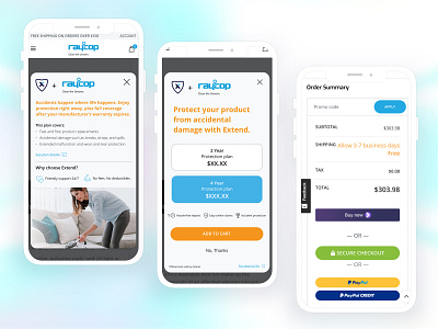 Raycop Extended Warranty clean design raycop ux warranty white