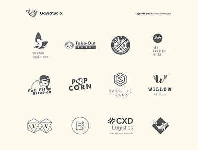 Logofolio 2022 2022 branding clean design graphic design illustration logogram logos vector