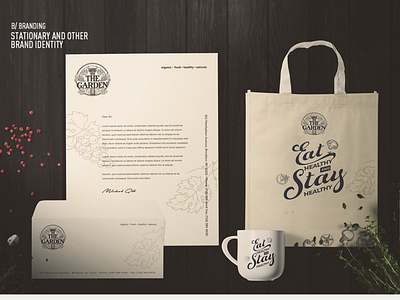 The Garden Brand Identity (Stationary/Bag & Cup Design)