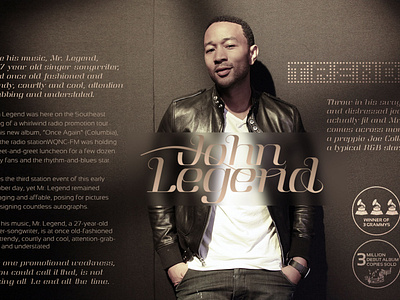 John Legend - Editorial Layout Design NYC