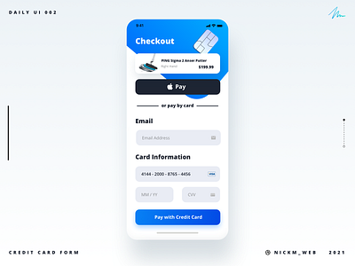 Ping Checkout | Daily UI Challenge 002 (Credit Card Form)