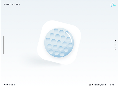 Golf App Icon | Daily UI Challenge 005 (App Icon)