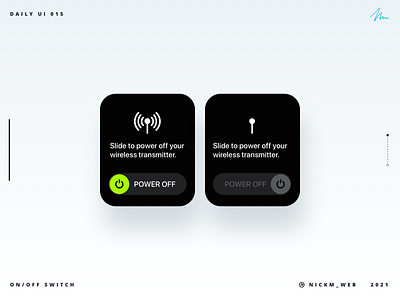 Apple Watch On/Off Switch | Daily UI Challenge 015 (On/Off)