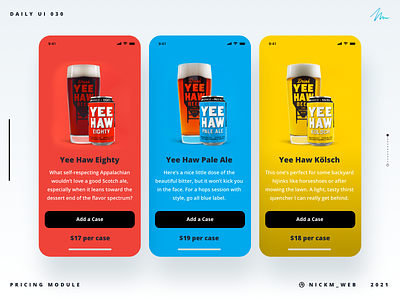 Yee Haw Brewery Pricing | Daily UI Challenge 030 (Pricing) beer daily daily ui daily ui 030 daily ui challenge dailyui dailyuichallenge pricing