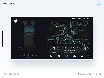 2021 Ford Bronco Interface | Daily UI Challenge 034 (Car UI)
