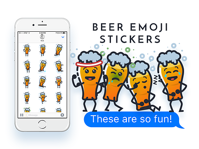 Beer Emoji Stickers