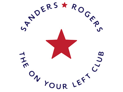 THE ON YOUR LEFT CLUB america captain america design on your left star type type design typography