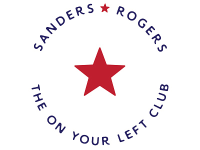 THE ON YOUR LEFT CLUB america captain america design on your left star type type design typography