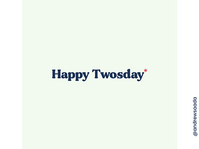 Happy Twosday america gentle georgia tuesday twosday type typeface typography vote