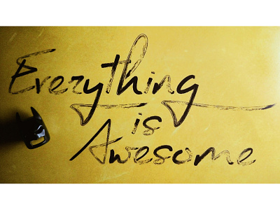 Everything Is Awesome With a Tinge of Darkness awesome batman design everything lego photograph photography typography