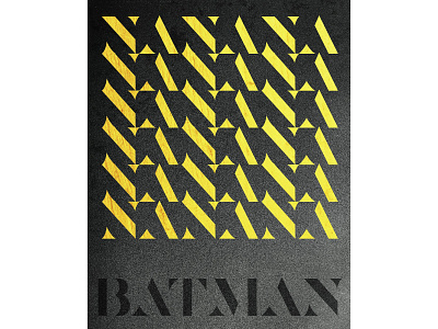 NA NA NA NA NA NA NA NA awesome batman design everything letterforms repetition typography