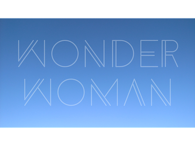 ANYTHING BUT INVISIBLE design graphic typography woman wonder wonder woman