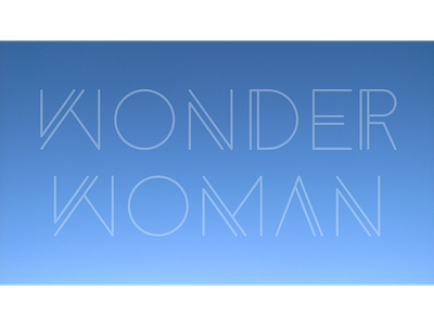 ANYTHING BUT INVISIBLE design graphic typography woman wonder wonder woman