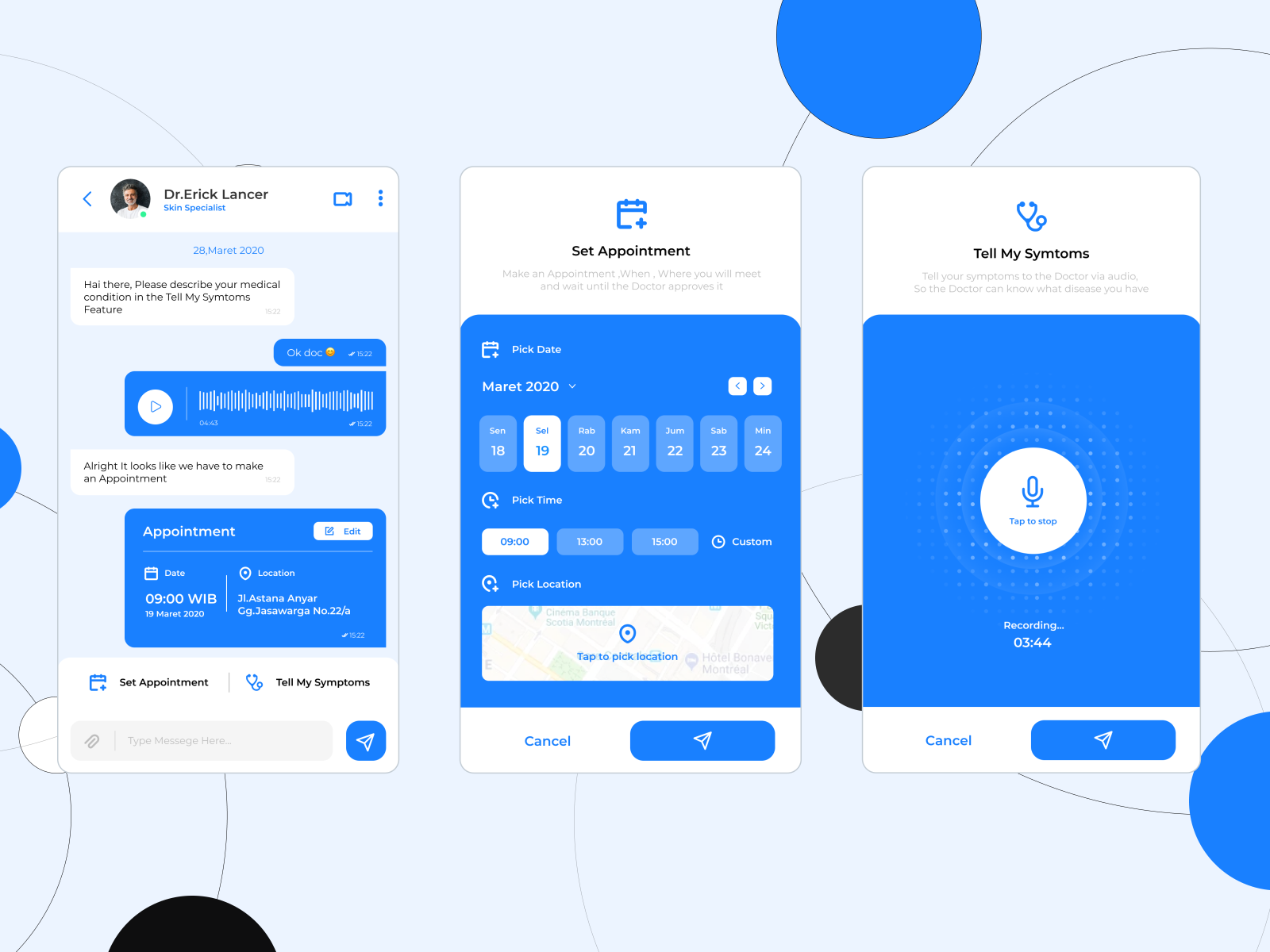 Consultation App by Rendra Muhammad on Dribbble