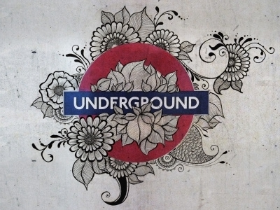 Underground flowers london subway tube underground