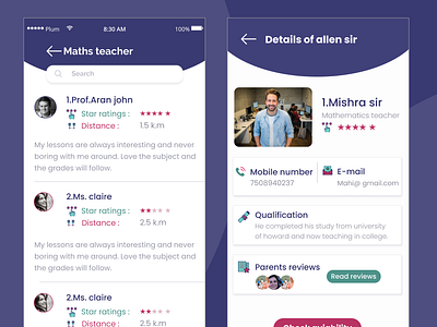 Tutor app education free sketch freebies icons mobile app tutor ui ux design ui design uidesign