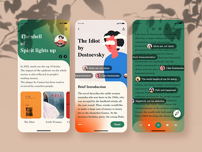 Reading app ui ux