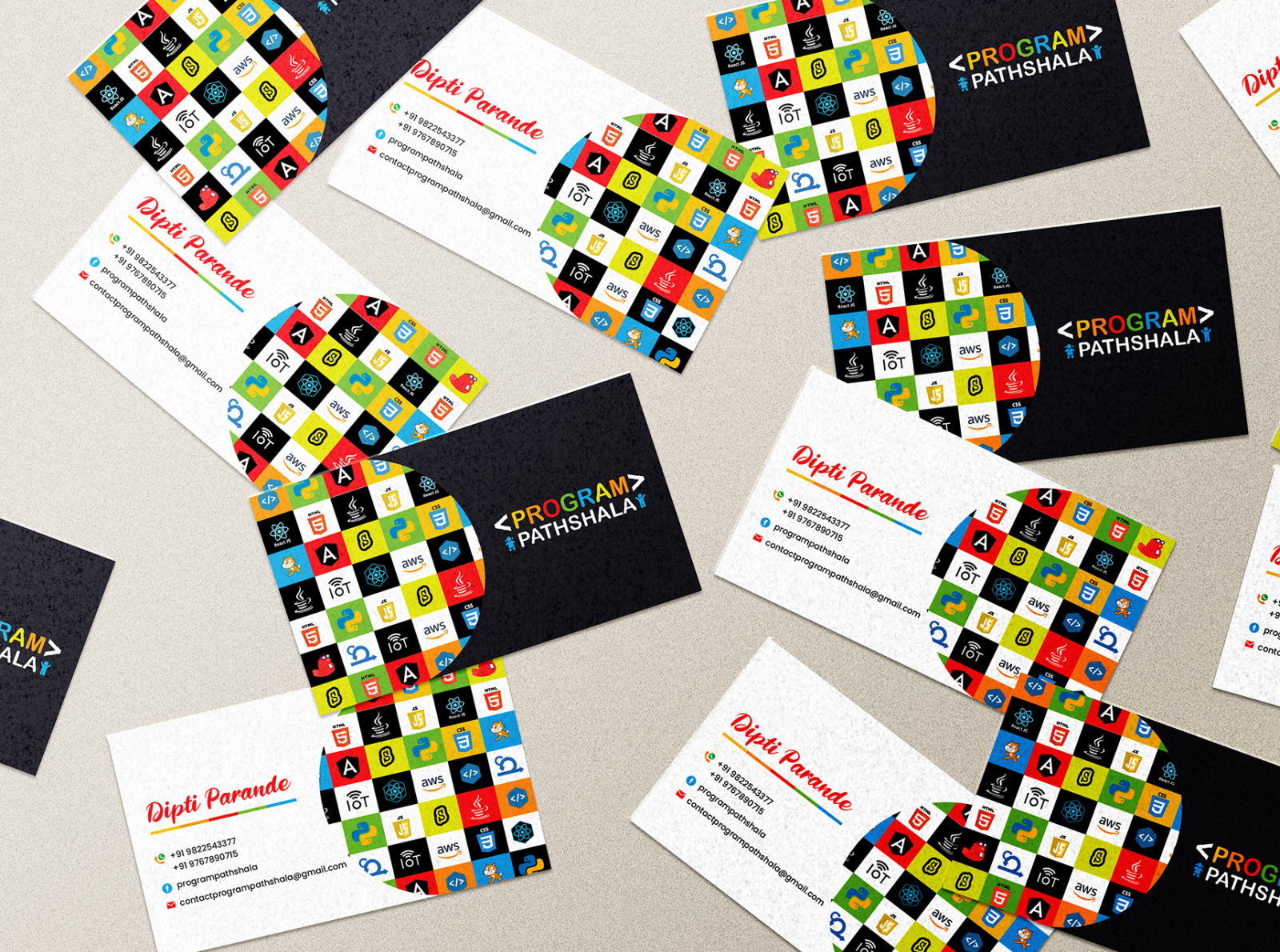 Business Card by Radhika Chaudhary on Dribbble