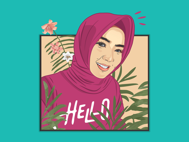 Dirah design typography illustrator vector