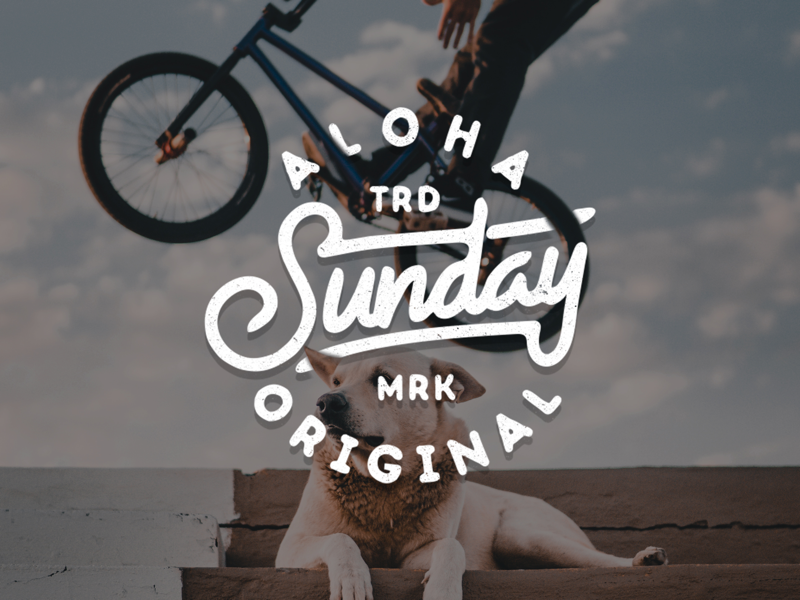 Sunday is Funday illustrator vector typography design