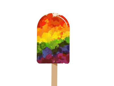 Watercolor LBGT popsicle abstraktní pozadí bokeh design karty loga pozadí vektor