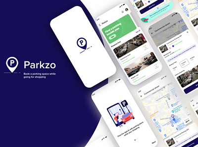 Parkzo (Find the parking space while going shopping) problem solver user experience design user interface design ux