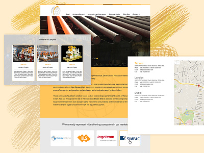 Industrial web design illustration photoshop ui ui ux design web web design